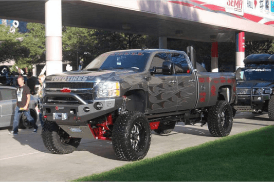 TrailReady 10100P Chevy Tahoe and Suburban 1981-1988 Extreme Duty Front Bumper Winch Ready with Pre-Runner Guard