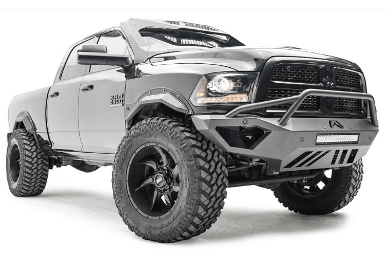 Fab Fours Open Fender Vengeance Pre-Runner Guard Truck Front Bumper 2016-2018 Dodge Ram 4500/5500 DR16-V4062-1