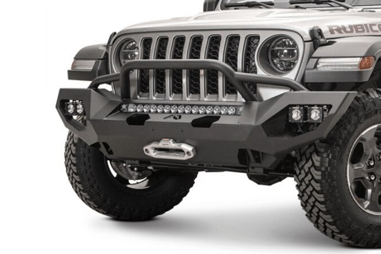 Fab Fours JL18-X4652-1 Jeep Gladiator 2020-2024 Matrix Front Bumper Winch Ready Pre-Runner Guard