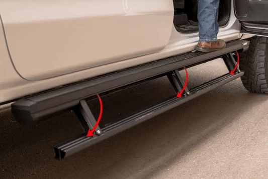 Aries 3047902 Chevy Silverado 2500HD/3500HD 2013-2019 ActionTrac 83.6" Powered Running Boards Crew Cab