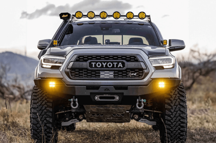 Backwoods BWTY3T-103XXBBB Toyota Tacoma 3rd Gen 2016-2023 Hi-Lite Overland Front Bumper No Bull Bar