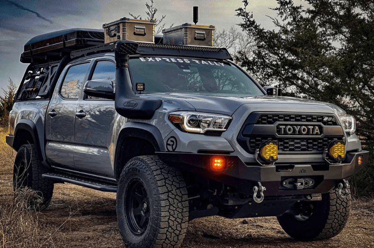 Backwoods BWTY3T-103XXBBB Toyota Tacoma 3rd Gen 2016-2023 Hi-Lite Overland Front Bumper No Bull Bar