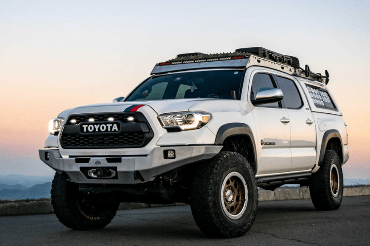 Backwoods BWTY3T-103XXBBB Toyota Tacoma 3rd Gen 2016-2023 Hi-Lite Overland Front Bumper No Bull Bar