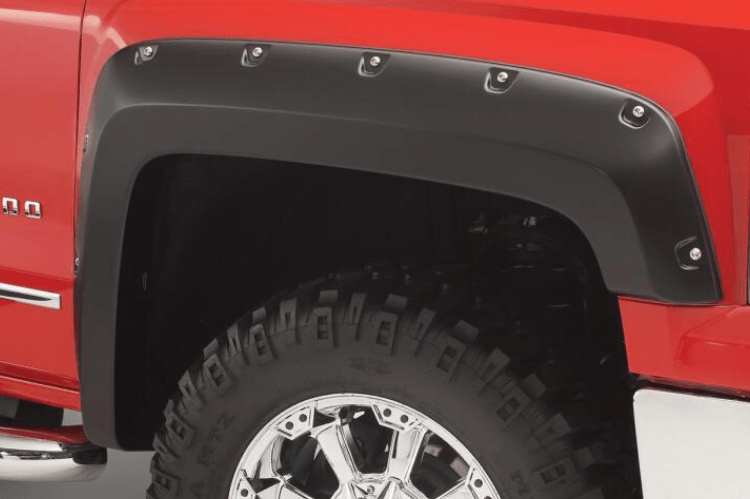 Bushwacker 40119-02 Chevy Silverado 2500HD/3500HD 2015-2019 2PC Front Pocket Style Fender Flares