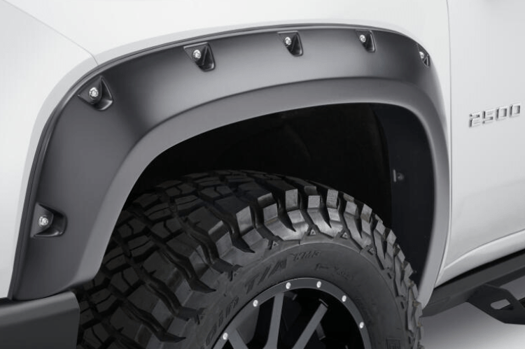 Bushwacker 40982-02 Chevy Silverado 2500HD/3500HD 2020-2023 4PC Pocket Style Fender Flares