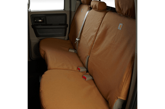 Covercraft SSC8486CABN Chevy Silverado 2500HD/3500HD 2021-2022 Carhartt SeatSaver Custom Rear Seat Covers Brown