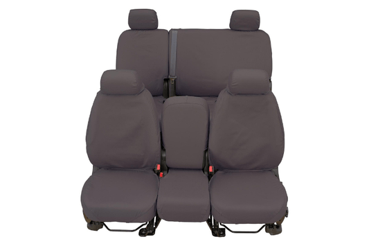 Covercraft SS8489PCCH Chevy Silverado 2500HD/3500HD 2020-2023 Polycotton Rear Seat Covers - Charcoal