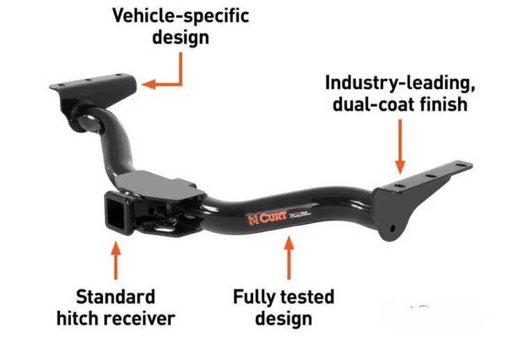 Curt 13208 GMC Sierra 2500HD/3500HD 2001-2010 2" Class 3 Receiver Hitch