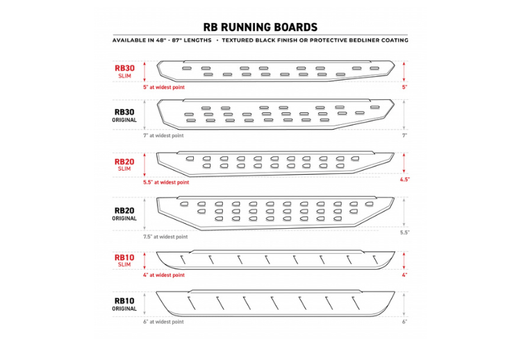 Go Rhino 69404887ST GMC Sierra 2500HD/3500HD 2020-2023 RB20 Slim Line Running Boards Crew Cab with Mounting Brackets Kit