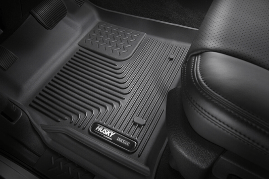 Husky Liners 53201 Chevy Silverado 2500HD/3500HD 2007-2014 X-Act Contour Rear Floor Mats Extended//Crew Cab Black (Also fits Silverado 1500)