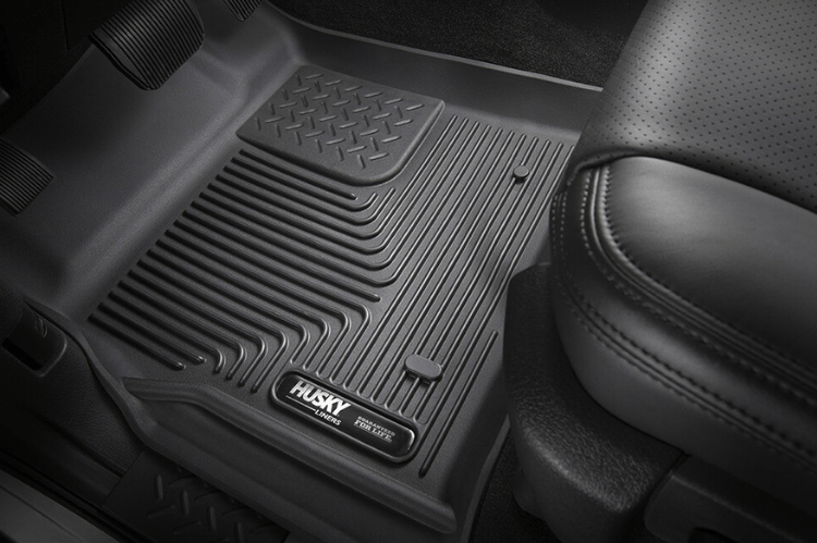 Husky Liners 53111 Chevy Silverado 2500HD/3500HD 2014-2019 X-Act Contour Floor Mats Front Double//Crew Cab Black (Also fits Silverado 1500)