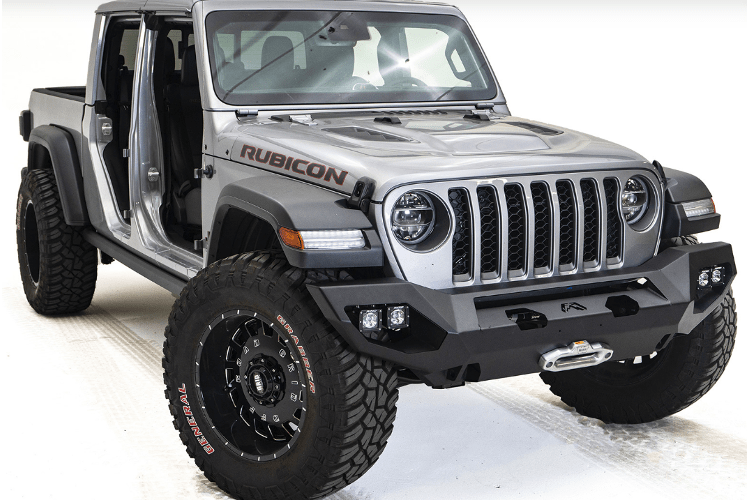 Fab Fours JL18-X4651-1 Jeep Gladiator 2020-2024 Matrix Front Bumper Winch Ready No Guard