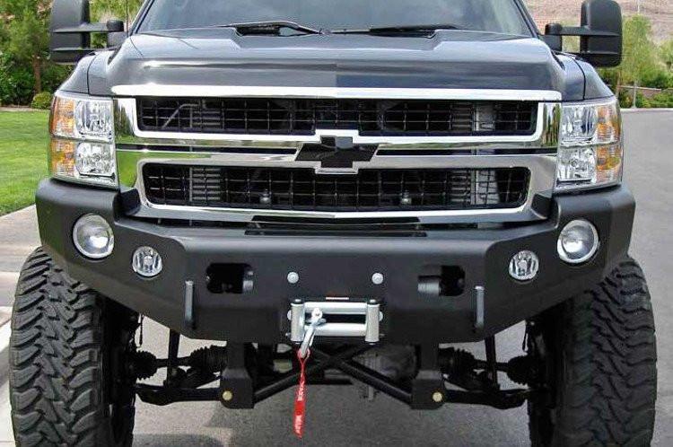 TrailReady 10725B Chevy Silverado 2500/3500 2020-2024 Front Bumper Winch Ready Base