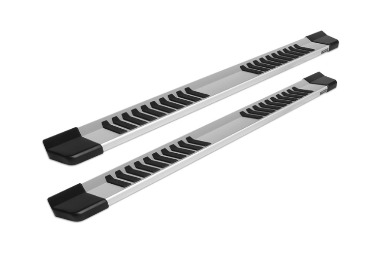 Raptor 1701-0016 Chevy Silverado 2500HD/3500HD 2007-2019 6" OEM Style Slide Track Running Boards - Brushed Aluminum