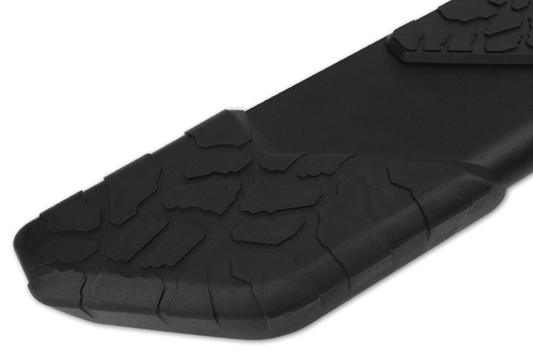 Raptor 1902-0062BT Dodge Ram 2500/3500 2010-2024 5" Tread Step Slide Track Running Boards Crew Cab Black Textured Aluminum (Also fits Dodge Ram 1500)