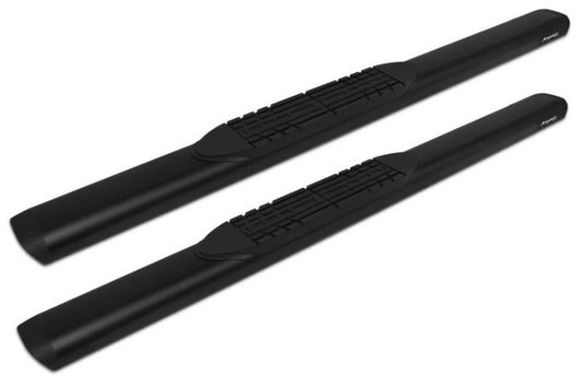 Raptor 2001-0016BT GMC Sierra 2500HD/3500 2007-2019 5" Oval Style Slide Track Running Boards Standard Cab - Black Textured Aluminum