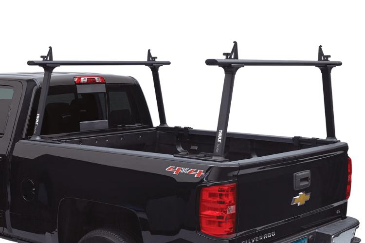 Thule 27000XTB GMC Sierra 2500HD/3500HD 1999-2021 TracRac TracONE Bed Rack Black