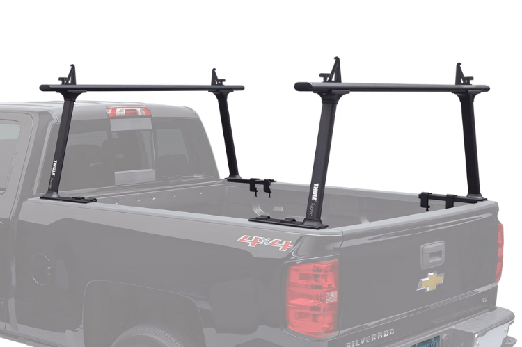 Thule 27000XTB GMC Sierra 2500HD/3500HD 1999-2021 TracRac TracONE Bed Rack Black