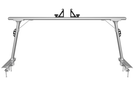 Thule 37002XT GMC Sierra 2500HD/3500HD 1999-2021 TracRac Pro 2 Truck Rack Silver