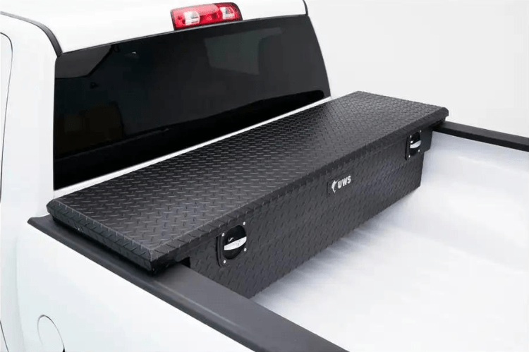 UWS SL-69-LP-MB Chevy Silverado 2500HD/3500HD 1999-2004 69" Secure Lock Truck Tool Box with Low Profile Matte Black