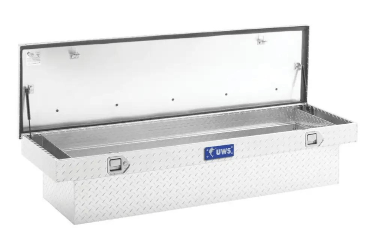 UWS TBS-72 Dodge Ram 2500/3500 2003-2023 72" Crossover Truck Tool Box Bright Aluminum