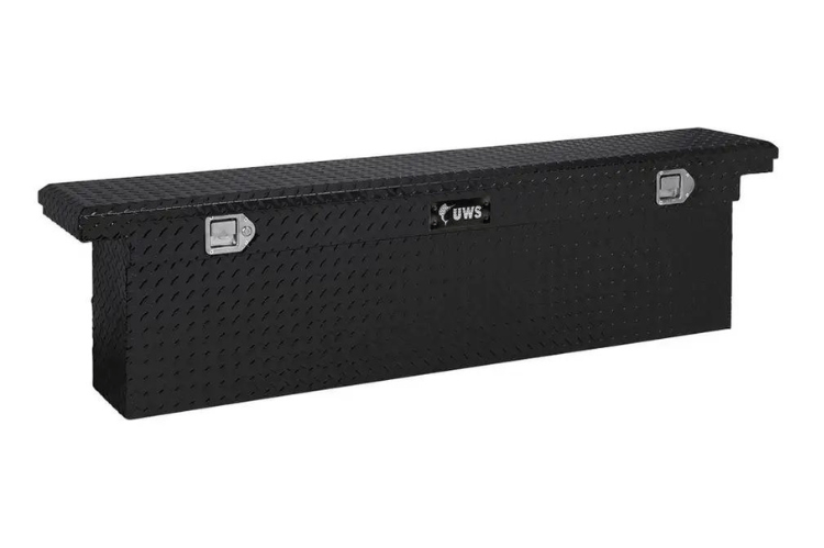 UWS TBSD-69-SL-LP-B GMC Sierra 2500HD/3500HD 1999-2023 69" Deep Slim Truck Tool Box with Low Profile Gloss Black