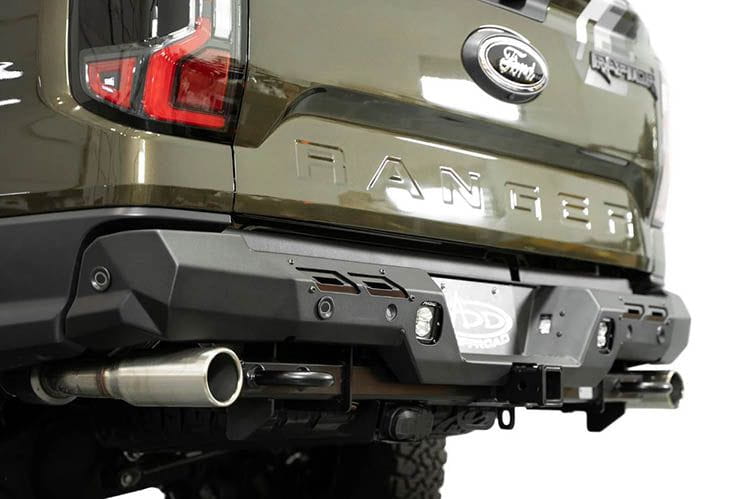 ADD Phantom Rear Bumper for 2024 Ford Ranger Raptor, heavy-duty off-road rear bumper.