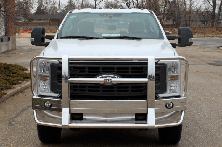 Ali Arc Traditional Aluminum Ford F350 Superduty 2023-2024 Front Bumper with Fog Light Cut Outs and Rake FDR280L