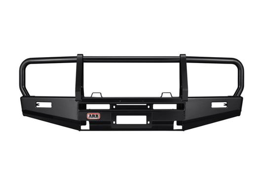 ARB 3410100 Toyota Land Cruiser 1980-1989 Deluxe Front Bumper 60 Series Winch Ready with Grille Guard, Black Powder Coat Finish