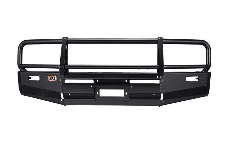 ARB 3413050 Toyota Land Cruiser 1998-2001 Deluxe Front Bumper 100 Series Winch Ready with Grille Guard, Black Powder Coat Finish