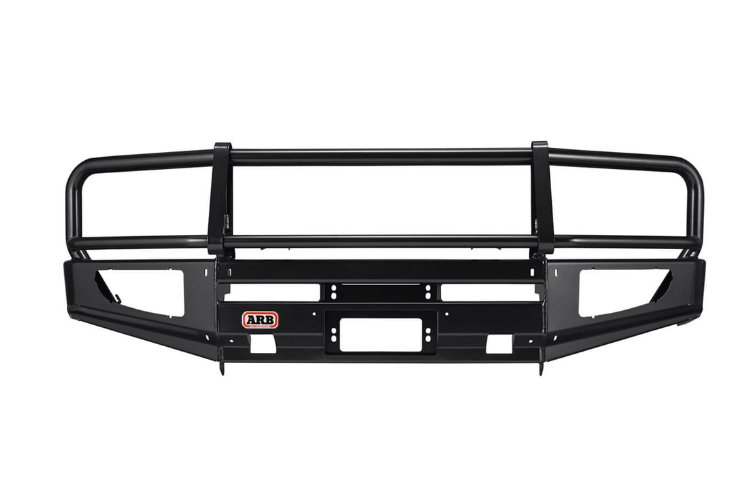 ARB 3413190 Toyota Land Cruiser 2003-2007 Deluxe Front Bumper 100 Series Winch Ready with Grille Guard, Black Powder Coat Finish