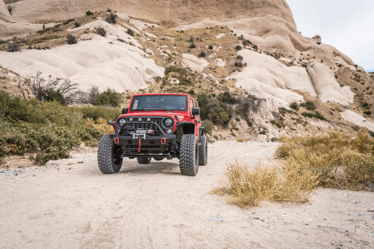 Body Armor JK-19532 Jeep Wrangler JK 2007-2018 Front Bumper Winch Ready Mid Stubby