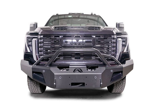 Fab Fours GM24-A6252-1 GMC Sierra 2500/3500 2024-2025 New Premium Front Bumper Winch Ready with Pre-Runner Guard