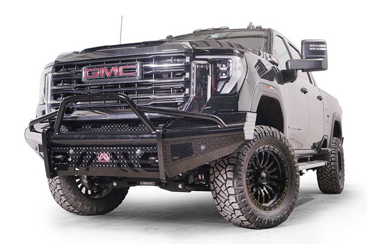 Fab Fours GM24-S6262-1 GMC Sierra 2500/3500 2024-2025 Black Steel Front Bumper with Pre-Runner Guard