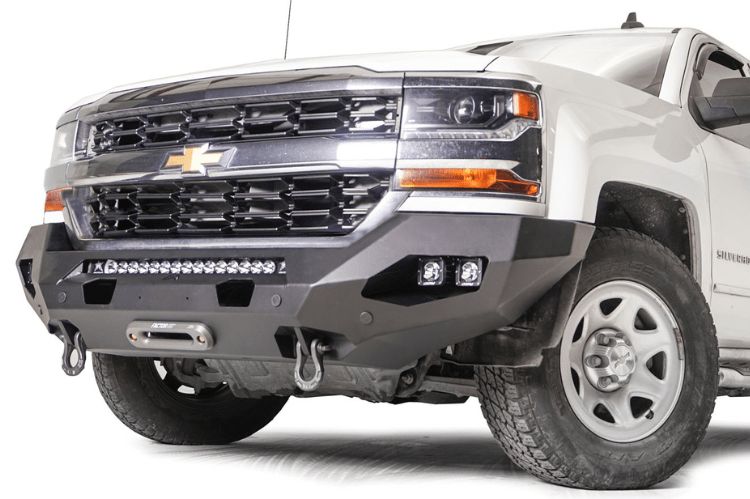 Fab Fours CS16-X4851-1 Chevy Silverado 1500 2016-2018 Matrix Front Bumper Winch Ready No Guard