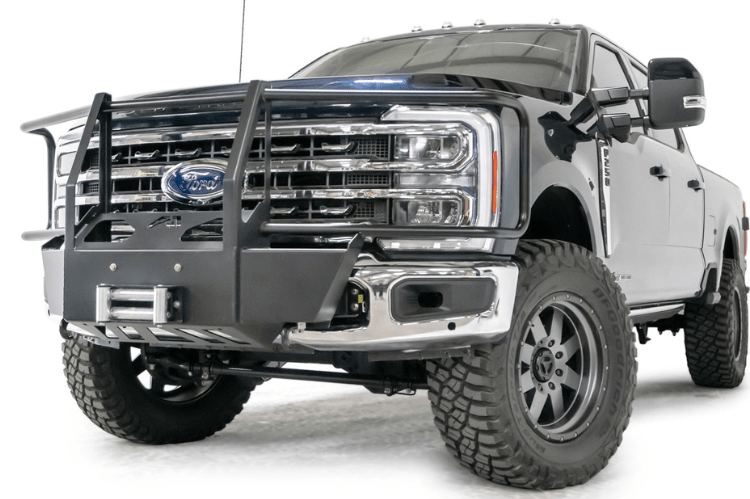 Fab Fours FS23-N5970-1 Ford F450/F550 Superduty 2023-2024 Winch Mount Front Bumper Full Guard