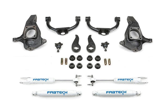 Fab Tech K1055 GMC Sierra 2500HD/3500HD 2011-2018 3.5" Ball Joint UCA Lift Kit with Performance Shocks