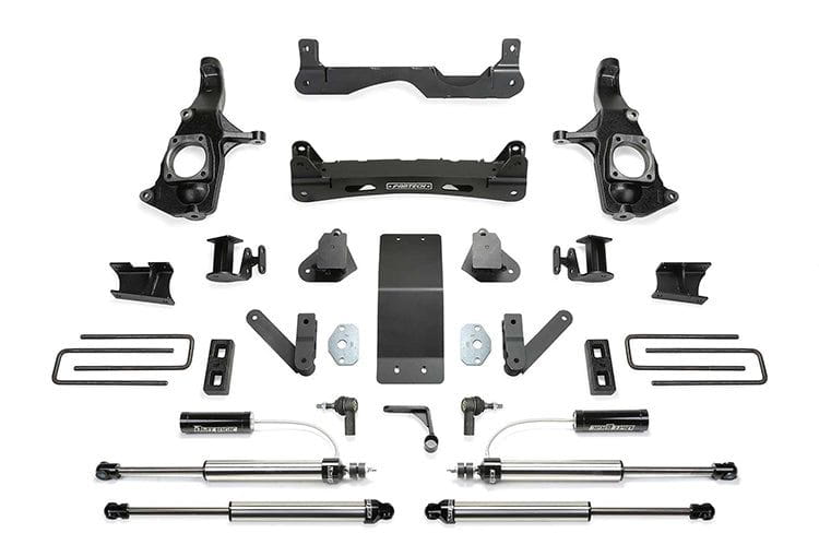 Fab Tech K1122DL Chevy Silverado 2500HD/3500HD 2011-2018 4" Performance System with Front Dirt Logic Resi Shocks and Rear Dirt Logi Shocks