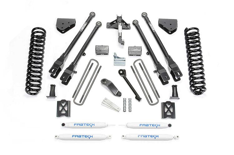 Fab Tech K2013 2005-2007 Ford F250 Super Duty 6" 4 Link System with Performance Shocks