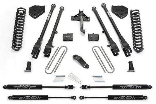 Fab Tech K2216M 2017-2022 Ford F250/F350 Super Duty 4" 4 Link System with Stealth Shocks