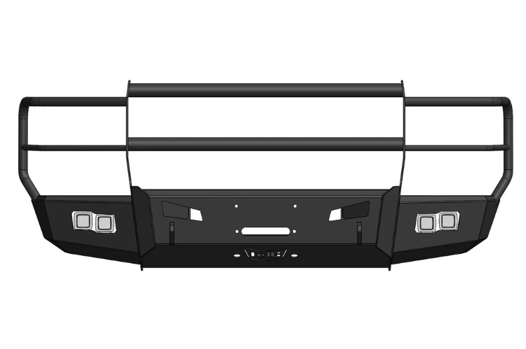 Flog Industries FIFS-D4555-2019+F-FG 2019-2024 Dodge Ram 4500/5500 Frontier Series Front Winch Bumper Full Guard