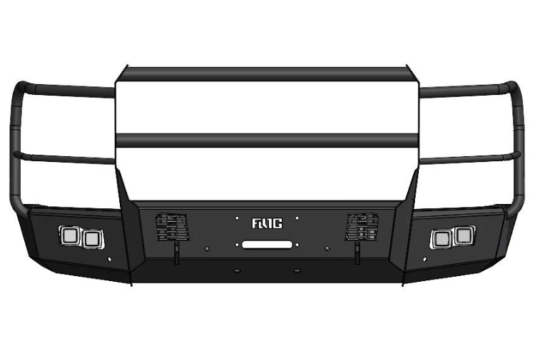 Flog Industries FIFS-G2535-2428F-FG 2024-2028 GMC Sierra 2500/3500 Frontier Series Front Winch Bumper Full Guard