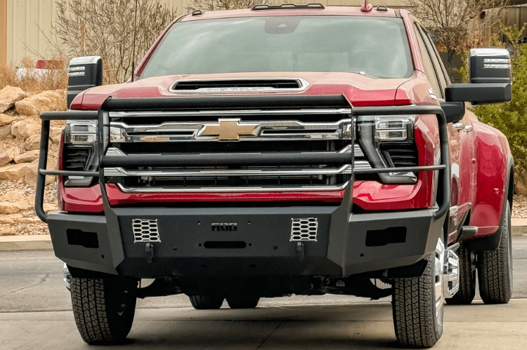 Flog Industries FIFS-C2535-2427F-FG 2024-2027 Chevy Silverado 2500/3500 Frontier Series Front Winch Bumper Full Guard