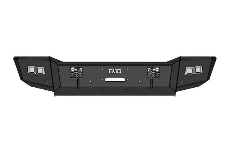 Flog Industries FIFS-D2535-2019+F  2019-2024 Dodge Ram 2500/3500 Frontier Series Front Winch Bumper Base