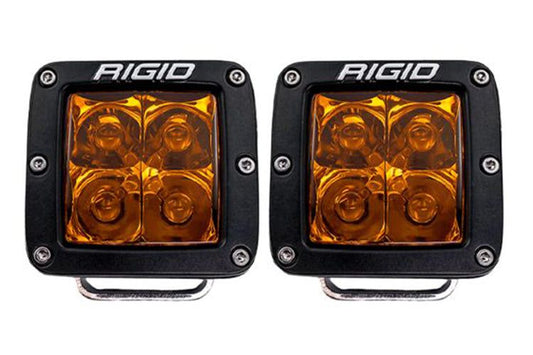 Rigid Industries 20252 3" D-Series Spot Pod Lights with Amber PRO Lens