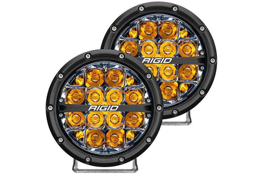 Rigid Industries 36201 360-Series 6" LED Off-Road Spot Optic with Amber Backlight