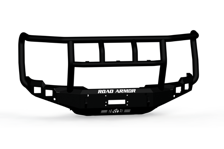 Road Armor Stealth 2242F2B GMC Sierra 2500/3500 2024-2025 Front Bumper Winch Titan II Guard Texture Black