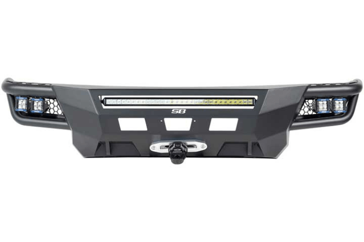 Smittybilt 613831-NB Ford F250/F350 Superduty 2021-2022 Adventure Series Front Bumper Winch Ready No Bar