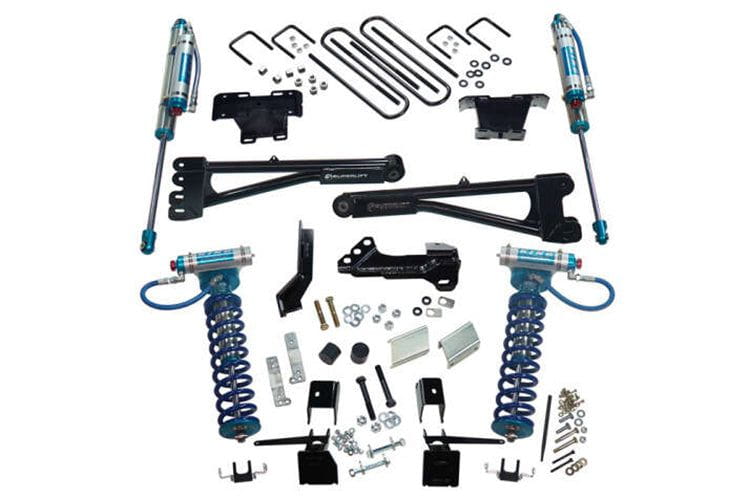 Superlift K165KG 2017-2022 Ford F250/F350 Super Duty 4" King Ed Radius Arm Lift Kit with King Coilover & Reservoir Shocks