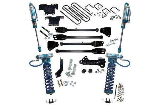 Superlift K166KG 2017-2022 Ford F250/F350 Super Duty 4" King Ed 4-Link Lift Kit with King Coilover & Reservoir Shocks